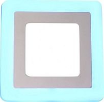 Светильник встраиваемый (панель) Leek 2BCLS 220В 16Вт 780Лм 6К IP20 Квадрат/Голубой 100х70мм картинка 